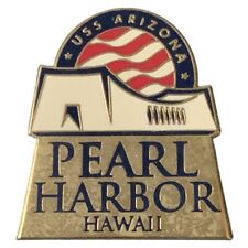 Vintage USS Arizona Memorial Pearl Harbor Hawaii Travel Souvenir Pin picture