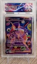 Mewtwo ex 157/128 30th Celebration Futuristic Rare ACE 10 Gem Mint picture
