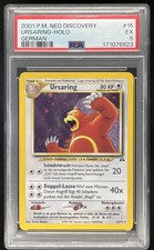 2001 Pokemon Neo Discovery 1st Edition #15/75 Ursaring Holo PSA 5 picture