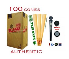 Authentic RAW Classic King Size Pre Rolled Cones(100packs)+ cone tube picture
