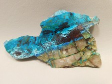 Chrysocolla Shattuckite Polished Stone Slab Rock #O27 picture