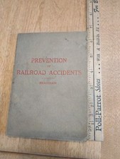 1912, Prevention of Railroad Accidents, original booklet, Geo Bradshaw, complete picture