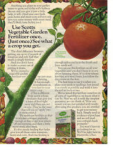 1978 Scotts Vegetable Garden Fertilizer Print Ad See What A Crop You Get picture