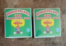 Vtg 1986 Garbage Pail Kids Collector Cases plus cards Lot of 2 No. 250 Holds 160 picture
