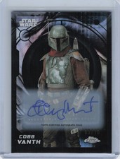 2026 Topps Chrome Star Wars Cobb Vanth Auto Timothy Olyphant Black Refractor /10 picture