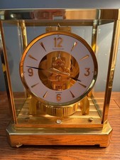 Jaeger LeCoultre Clock 15 Jewel Atmos Caliber 528-8 Glass Perpetual Motion Fixer picture