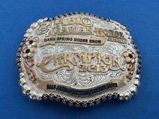 Vintage 2013 Diablo Arabian Horse Association DAHA Champion Trophy Belt Buckle picture