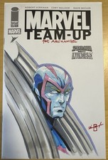 JONATHAN URIBE 1st ARCHANGEL Original Color Sketch on Marvel Team-Up #14 Cover picture