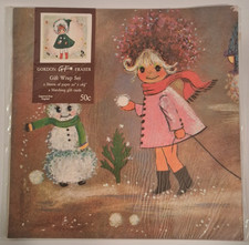 Vintage Gordon Fraser Gift Wrap 2 Sheets of Wrapping Paper 20