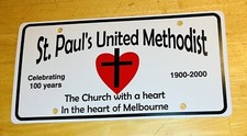 Saint Paul’s United Methodist Melbourne Florida License Plate picture