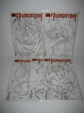 Purgatori #1-5 (Chaos, Dynamite, 2014) Ruffino B&W Variant Set 2 3 4 picture