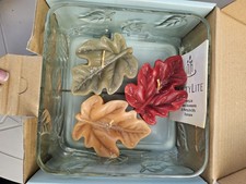 PartyLite Arbor Breeze Fall Floating Bowls with Candle Leaves  *NEW* picture