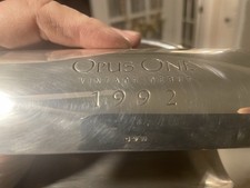 Opus One 1992 Silver Wine Bottle Holder Original Vintage Debut picture