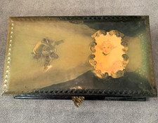 Vintage Celluloid Lid Box with Manicure Set picture