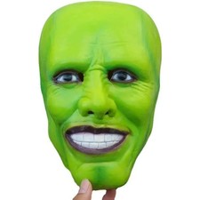 The Mask Green Face Mask Cosplay Halloween Party Costume Carnival Prop us picture