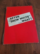Rare 1938 Walt Disney Production 'After Snow White' Publicity RKO Radio Book picture