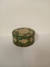 Vintage Coty Air Spun Face Beauty Powder Box, Green, 2.29 0zs. picture