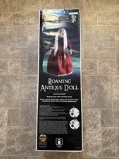 Spirit Halloween Foaming Antique Doll Spooky Animatronic Prop Decoration NWT picture