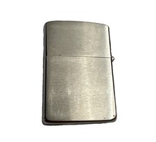 Vintage 1958 Zippo Lighter Plain Brushed Chrome Patent 2517191 Full Size  picture