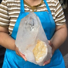 6.84LB Large Natural White Quartz Crystal Cluster Rough Specimen Healing Stone picture