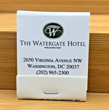 Vintage THE WATERGATE HOTEL Matchbook Washington DC Aquarelle Restaurant picture