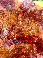 Lovely Red and Gold Moss Agate Slab - Cabbing, or Collecting - 132g picture
