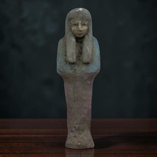 Ancient Egyptian Ushabti Statue Rare Antique Pharaonic King Servant Mythology BC picture