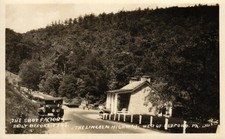 Lincoln Highway Pennsylvania - Shot Factory Built Before 1748 W of Bedford RPPC picture