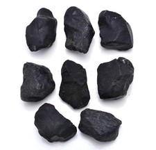 5 Pcs (30-35mm) Natural Rough Black Spinel Crystals: Healing Gemstone Nuggets picture