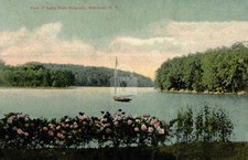 View Of Lake From Hoguets , Mahopac, New York NY Postcard Copy picture