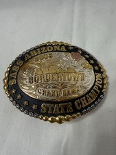 Rare 2008 Sass Az State Border Town Champion Belt Buckle Womens Grand Dame Award picture