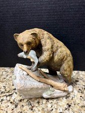 Vintage Masterpiece Porcelain Endangered Species BROWN BEAR 1994, Homco picture