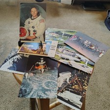 Lot of 8 ~ Vintage NASA Apollo Astronaut &More Postcards ~ Unmarked on Back  picture