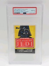 1983 Topps Star Wars Return of the Jedi Series 1 Wax Pack Darth Vader PSA 8 NM picture