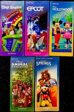 NEW 2026 Walt Disney World Theme Park Guide Maps 5 Maps - Newest Available  picture