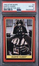🔥1983 Topps Star Wars Return Of The Jedi #3 Darth Vader PSA 6 EX-MT POP 29 🔥 picture