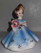 Vtg Josef Originals APRIL Birthstone Diamond Girl Figurine Japan picture