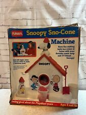 1980's Playskool Snoopy Sno-Cone Machine w/ Original Box Vtg Peanuts Themed Toy picture