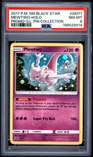 Mewtwo SM77 Holo Shining Legends Pin Collection Pokemon PSA 8 picture
