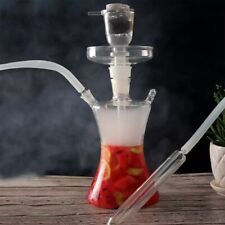 Fruit clear led art hookah glass shisha water with proof led light, remote  picture
