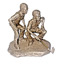 VTG Signed 1972 Hudson Pewter sculpture B. Austin 