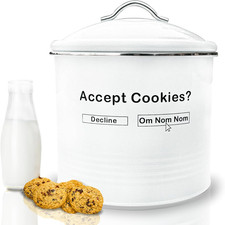 AZEZO Unique Cookie Jars with Lids Airtight, Cute COOKIE TINS with Lids picture