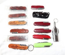Big Lot of 13 Swiss Army Style Knives Assorted picture