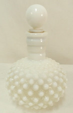 Fenton Vintage hobnail opalescent white bottle 6