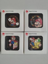 Club Nintendo Super Mario Pin Badge Set 4 Types Complete Boxed New picture