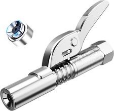 Heavy Duty Grease Gun Coupler 12000 PSI Quick Lock Lube Nozzle Zerk Fittings picture