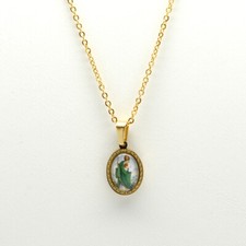 Saint Jude Thaddeus Catholic Stainless Steel pendant with chain (SSPJ20MCH-G) picture