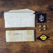 WWII 1944 Group Chain Letter to Walter 30+ Signatures Scroll‑Style 30ft Ephemera picture