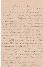 1886 Letter   John A. Hanna   Merchant from Bel Air, Maryland    Personal Letter picture