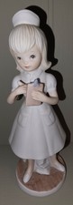 VTG 1985 Lefton China Nurse Figurine with Clipboard Chart 04977 Porcelain 6